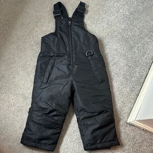 Kids Black Snow Bib Size 2T